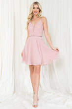 Load image into Gallery viewer, Short Bridesmaid Dress - LAASU027S - Rose - LA Merchandise