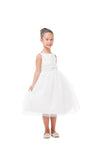 Load image into Gallery viewer, La Merchandise LAK473 Ivory Satin &amp; Tulle Flower Girl Dress - - LA Merchandise