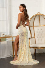 Load image into Gallery viewer, Sequin Embellished Mermaid Dress - LAS3051 - - Dresses LA Merchandise