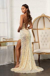 Sequin Embellished Mermaid Dress - LAS3051 - - Dresses LA Merchandise