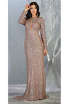 Load image into Gallery viewer, Sequin Formal Dress - LA7795 - ROSE GOLD - LA Merchandise