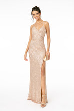 Load image into Gallery viewer, Sequined Formal Dress - LAS2918 - ROSEGOLD - LA Merchandise