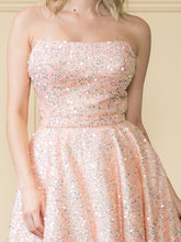 Load image into Gallery viewer, Sequined Homecoming Dress -LAY8930 - - LA Merchandise