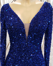 Load image into Gallery viewer, Sequined Long Sleeve Dress - LAY8966 - - LA Merchandise