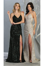 Load image into Gallery viewer, Sequined Prom Long Dress &amp; Plus Size - LA7852 - - LA Merchandise