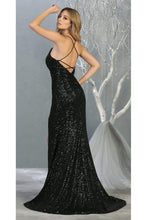 Load image into Gallery viewer, Sequined Prom Long Dress &amp; Plus Size - LA7852 - - LA Merchandise