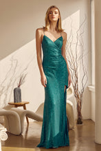 Load image into Gallery viewer, Sequined Prom Sexy Dress - LAT273 - EMERALD GREEN - LA Merchandise