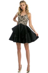 Load image into Gallery viewer, Sexy Back Short Prom Dress - LAT760 - Black - LA Merchandise