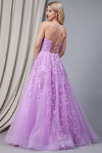 Load image into Gallery viewer, La Merchandise LAABZ016 Sexy Embroidered A-Line Open Back Prom Dress - - LA Merchandise