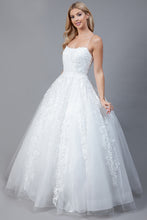 Load image into Gallery viewer, La Merchandise LAABZ016 Sexy Embroidered A-Line Open Back Prom Dress - - LA Merchandise