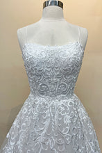 Load image into Gallery viewer, La Merchandise LAABZ016 Sexy Embroidered A-Line Open Back Prom Dress - - LA Merchandise