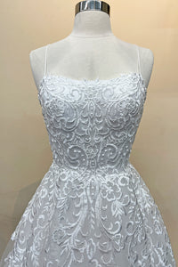 La Merchandise LAABZ016 Sexy Embroidered A-Line Open Back Prom Dress - - LA Merchandise