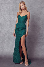 Load image into Gallery viewer, Sexy Evening Gown - LAT266 - EMERALD GREEN - LA Merchandise