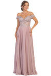 Load image into Gallery viewer, Sexy Off Shoulder Formal Dress - LA1714 - MAUVE - LA Merchandise
