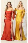 Load image into Gallery viewer, La Merchandise LA1858 Sexy Off The Shoulder Stretchy Bridesmaids Gown - - LA Merchandise