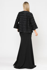 Shiny Bell Sleeve Open Jacket - LAYJK1902 - - Women's Jacket LA Merchandise