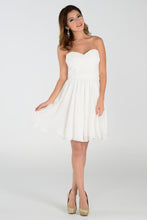 Load image into Gallery viewer, Short Bridesmaids Dress -LAY6744 - OFF WHITE - LA Merchandise