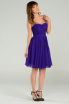 Load image into Gallery viewer, Short Bridesmaids Dress -LAY6744 - PURPLE - LA Merchandise