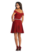 Load image into Gallery viewer, LA1916 Short A-Line Cold Shoulder Homecoming Dress - - LA Merchandise