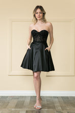 Load image into Gallery viewer, Short Homecoming Dress - LAY9084 - BLACK - LA Merchandise