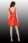 Load image into Gallery viewer, Short Plunging V-Neckline Mikado Bridesmaid Dress LAY7894 - - LA Merchandise