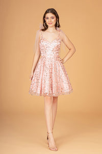 Short Prom Dress - LASGS3088 - ROSE GOLD - LA Merchandise