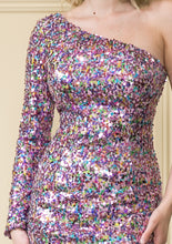Load image into Gallery viewer, Short Sequined Homecoming Dress - LAY8970 - - LA Merchandise