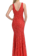 Load image into Gallery viewer, Shoulder straps sequins lace dress- LA5144 - - LA Merchandise