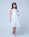 Load image into Gallery viewer, La Merchandise LAKB543 White 12 M Special Occasion Baby Dress with Bow - - LA Merchandise
