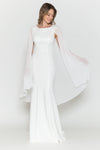Load image into Gallery viewer, Simple Cap Sleeve Bridal Gown - LAY8566B - - LA Merchandise