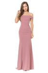 Load image into Gallery viewer, Simple Mermaid Bridesmaids Dress - LN5194 - MAUVE - LA Merchandise
