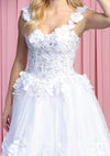 Load image into Gallery viewer, Sleeveless Floral Bridal Gown - LA157B - - LA Merchandise