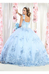 Load image into Gallery viewer, Sleeveless Floral Quinceañera Gown - LA157 - - LA Merchandise