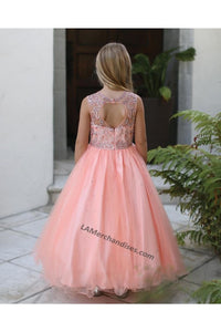Sleeveless Sequins & Embroiderer Short Mesh Dress- LAD5274 - - LA Merchandise
