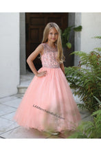 Load image into Gallery viewer, Sleeveless Sequins &amp; Embroiderer Short Mesh Dress- LAD5274 - CORAL - LA Merchandise