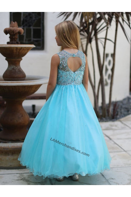 Sleeveless Sequins & Embroiderer Short Mesh Dress- LAD5274 - - LA Merchandise