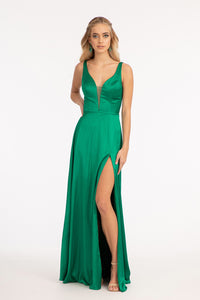 Sleeveless Special Occasion Gown - LAS1992 - EMERALD - LA Merchandise