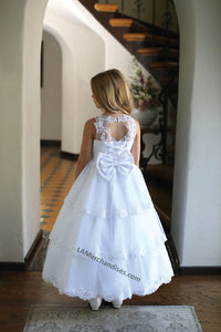 Sleeveless embroiderer & sequins long mesh dress- LAD5211 - - LA Merchandise