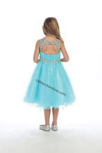 Load image into Gallery viewer, Sleeveless rhinestones short mesh dress with cut of back- DR5240 - - LA Merchandise