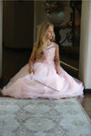 Load image into Gallery viewer, Sleeveless sequins &amp; embroiderer mesh dress- DR5241 - Blush - LA Merchandise