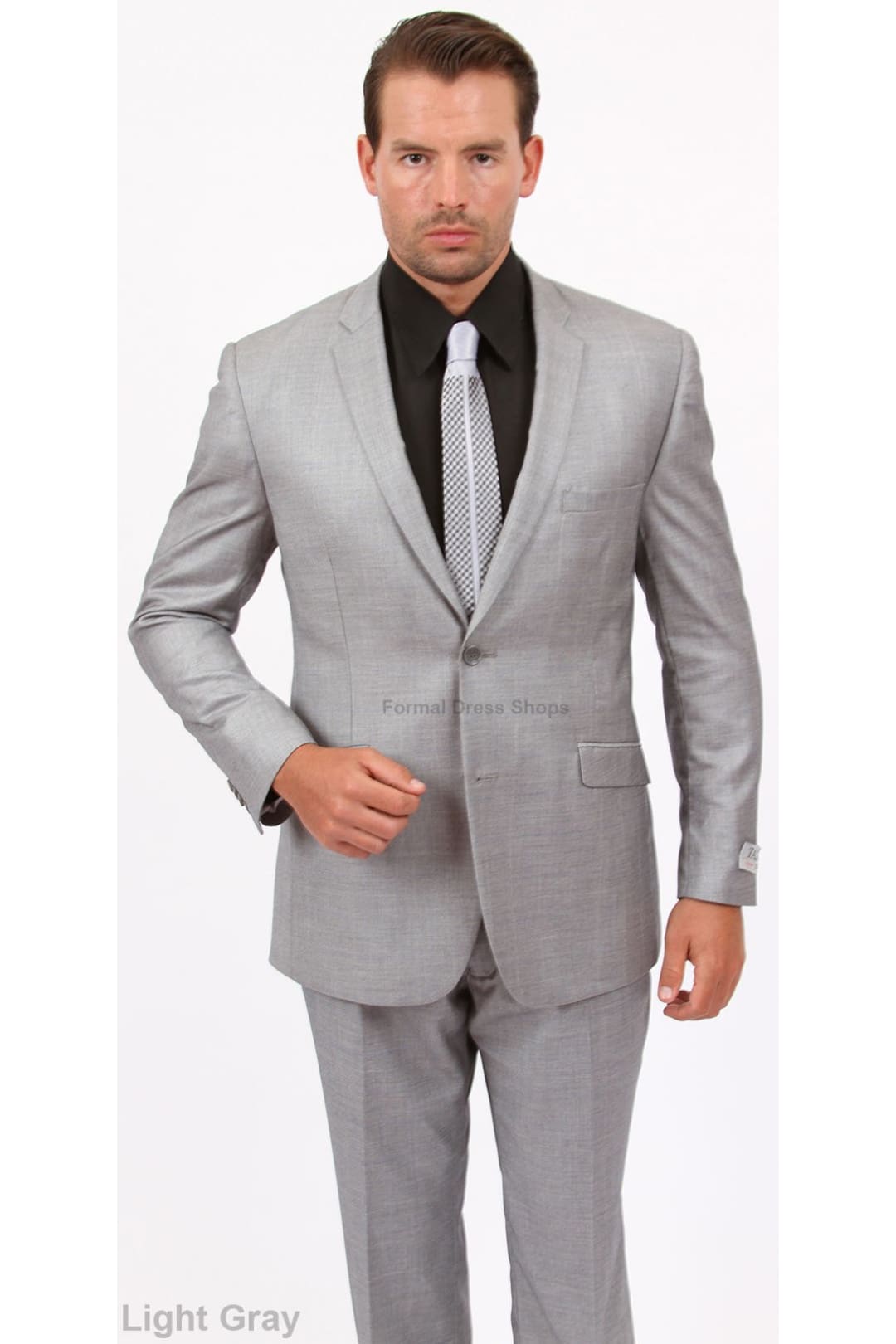 Slim Fit Men's Windowpane Pattern Suit - LAM130SA - - Mens Suits LA Merchandise
