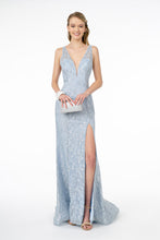 Load image into Gallery viewer, La Merchandise LAS2898 Glitter Wholesale Sleeveless Formal Dress - BLUE - LA Merchandise