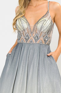 Special Occasion A-line Dress - LAY8350 - - LA Merchandise