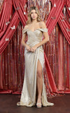 Load image into Gallery viewer, Special Occasion Formal Dress - LA1724 - GOLD - Long Formal Dresses La merchandise