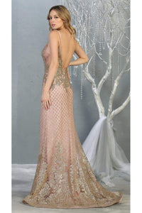 Special Occasion Glitter Gown-LA7845 - - Dress LA Merchandise