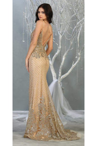 Special Occasion Glitter Gown-LA7845 - - Dress LA Merchandise