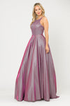 Load image into Gallery viewer, Special Occasion Glitter Gown - LAY8436 - MAGENTA - LA Merchandise