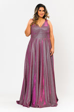 Load image into Gallery viewer, Special Occasion Plus Size Dress - LAYW1036 - MAGENTA - LA Merchandise