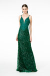 Load image into Gallery viewer, Special Occasion Sequined Dress - LAS1824 - GREEN - LAS