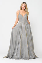 Load image into Gallery viewer, Special Occasion Shiny Dress - LAY8556 - SILVER GOLD - LA Merchandise